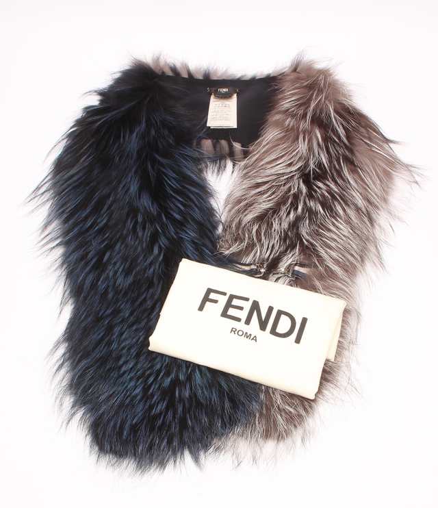 美品 フェンディ FENDI フォックスファーティペット マフラー レディース