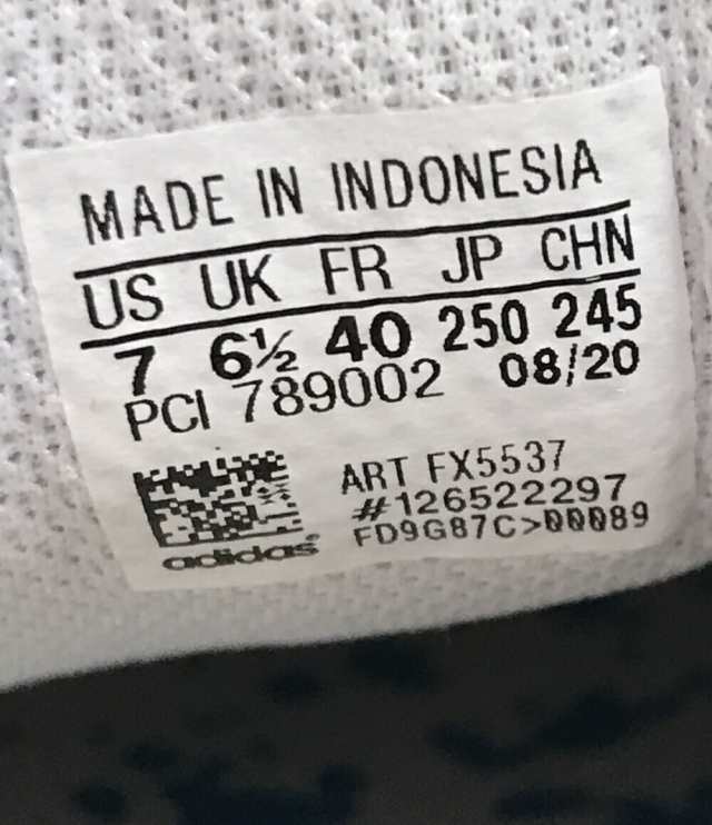 Adidas us 7 2024 to uk xl