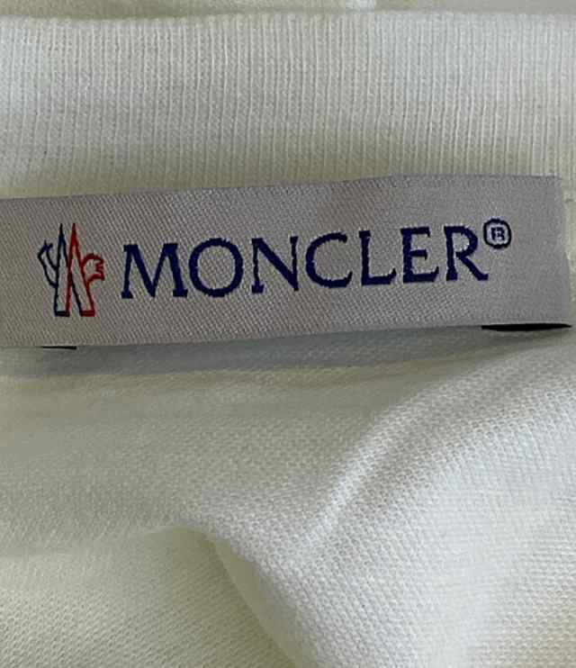 モンクレール シモーンロシャ ロゴ半袖Tシャツ 花フリル装飾付き レディース SIZE 38 MONCLER×SIMONE ROCHA 中古