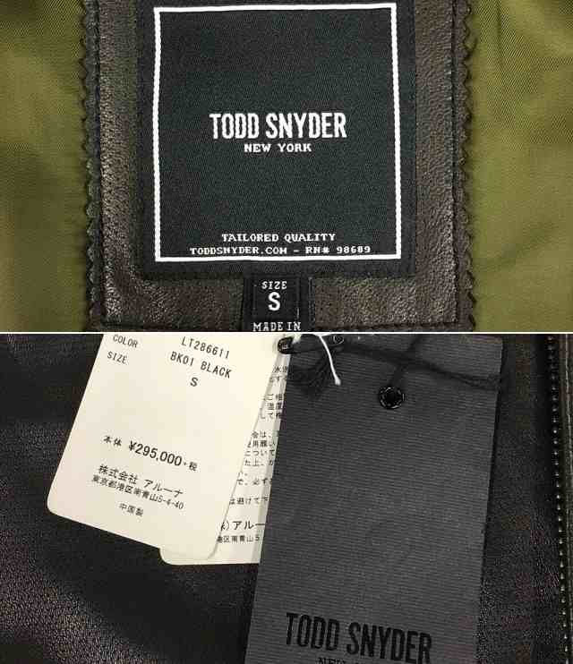 トッドスナイダー ブルゾン レザー LT286611 メンズ SIZE S TODD