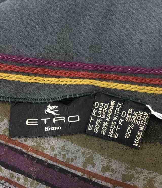 アイテム詳細ブランドエトロ ETRO カシミヤ混 ウールマフラー    レディース