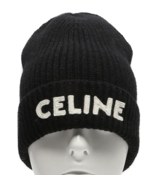 セリーヌ ロゴニット帽 21aw レディース SIZE TU CELINE 中古の セリーヌ ロゴニット帽 21aw レディース SIZE TU CELINE 中古の