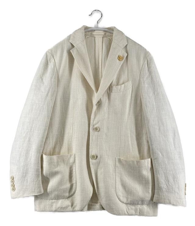 LARDINI アイボリー テーラードジャケット