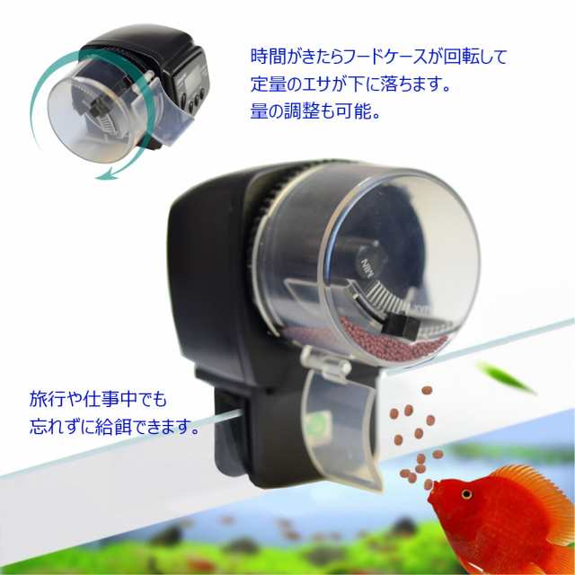 送料無料 魚用自動給餌器 オートフィーダー エサやり器 水槽 熱帯魚 カメ 昆虫の通販はau Pay マーケット ｍａｒｕｋｏ商店