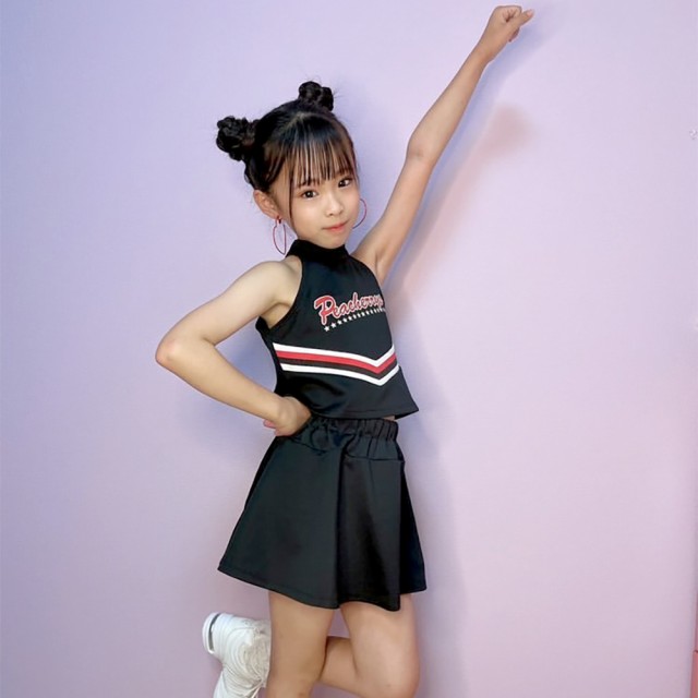 チア 衣装 子供 チア衣装 キッズ ダンス衣装 ダンス こども 衣装 キッズ 子供服 チアリーダー風セットアップBタイプ ハイネックスタイル ｜au  PAY マーケット