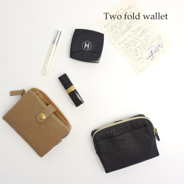 財布 レディース 二つ折り ファスナー 合皮 薄い 薄型 おしゃれ 折りたたみ 黒 緑 赤 小銭入れ シンプル スリム 後払い メール便の通販はau Pay マーケット スロウファイン
