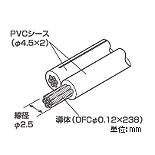 オーディオテクニカ OFCスピーカーケーブル 100m巻き AT6158 送料無料