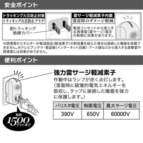 送料無料電源タップ 強力雷ガードタップ 1個口 ホワイト Ohm 00 5090 Hs Tm1mk3pbt W Oaタップ コンセントタップ テーブル タップの通販はau Pay マーケット アダチカメラ