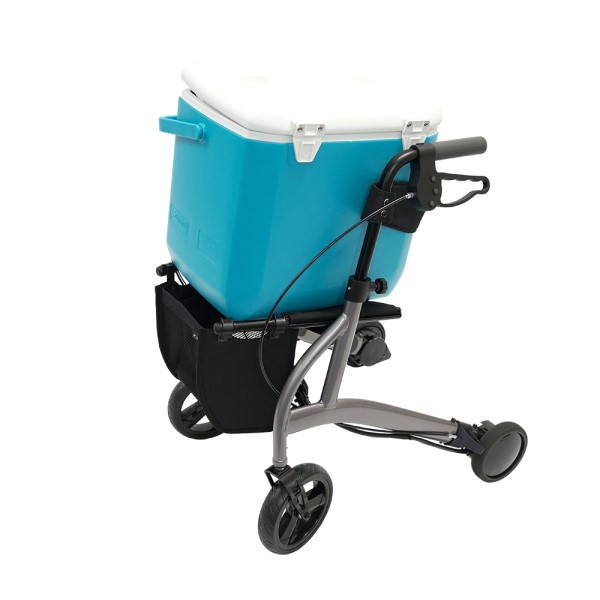 RT.ワークス 電動キャリーカート グレー Lサイズ ラクサカ 18-1232 KC200GY 電動 カート ショッピングカート キャリーカート 買い物 補助 【代金引換不可・キャンセル不可】 送料無料 三太郎ポイント5倍／ RT.ワークス 電動キャリーカート グレー Lサイズ