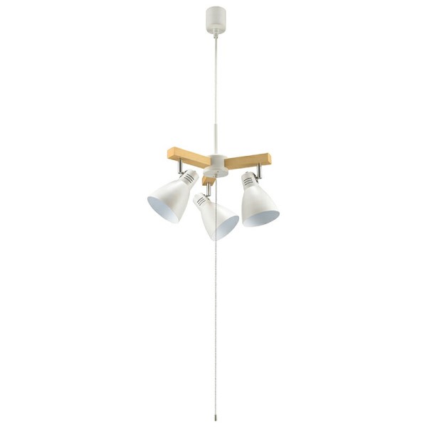 3灯ペンダントライト LED電球付 ホワイト OHM 06-1469 LT-YY30AW 3灯ペンダントライト LED電球付 ホワイト OHM 06-1469 LT-YY30AW