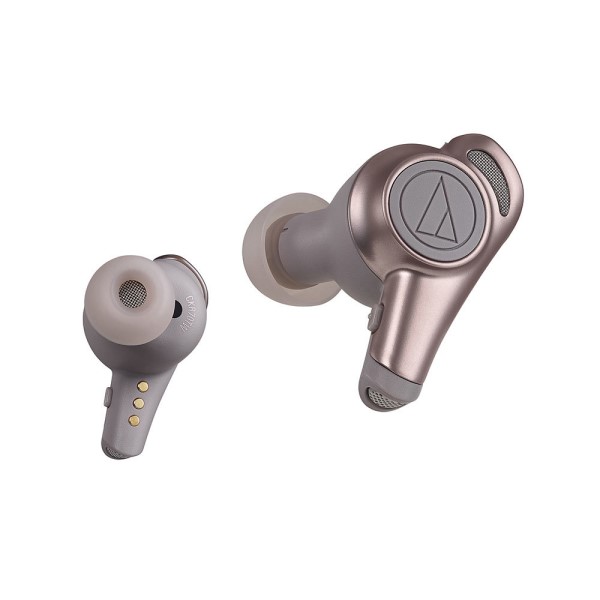 オーディオテクニカ Bluetooth フルワイヤレスイヤホン ベージュゴールド SoundReality ATH-CKR70TWBG 完全ワイヤレス トゥルーワイヤレスイヤホン 【送料無料】の通販は
