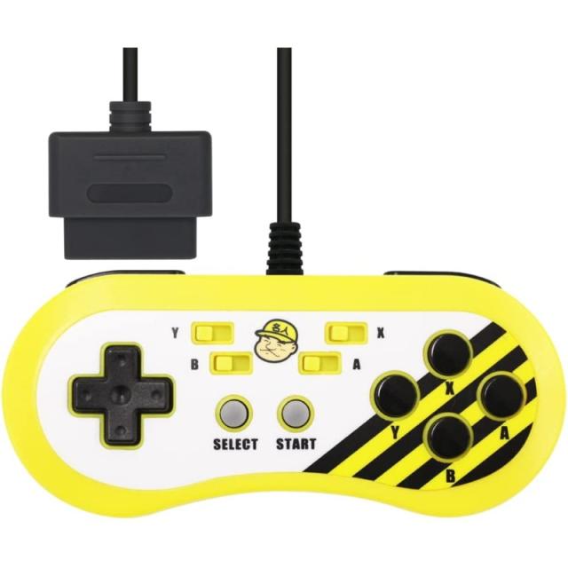 【まとめ売り】ガンコントローラーセット　SFC/SS/PS1 完了品】名人カラー SFC用 連射付コントローラ16＋収納ポーチセット