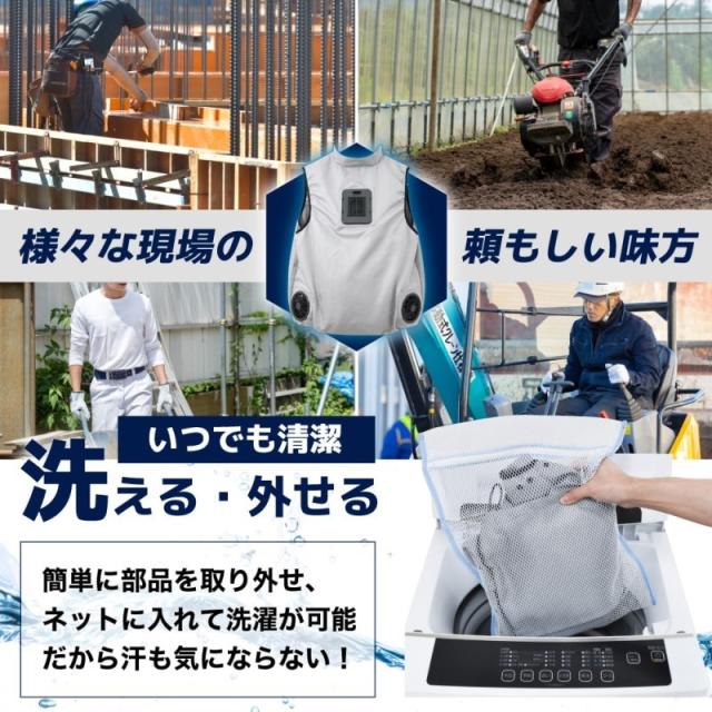 冷蔵服 2 ベスト フリーサイズ グレー 作業服 作業着 夏 熱中症対策 メンズ レディース 冷却 ベスト 冷却ウェア サンコー 冷蔵服 2026 TKCV23SGY 送料無料 翌日配送 【在庫限り】_7