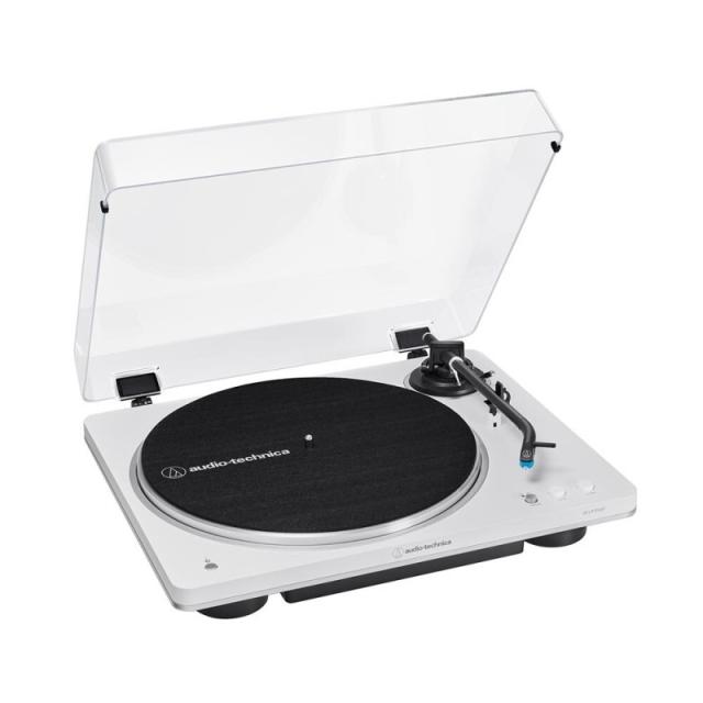オーディオテクニカ レコードプレーヤー Bluetooth ワイヤレス ターンテーブル ホワイト/シルバー ベルトドライブ フォノイコライザー内蔵 日本メーカー製 AT-LP70XBTWA 送料無料