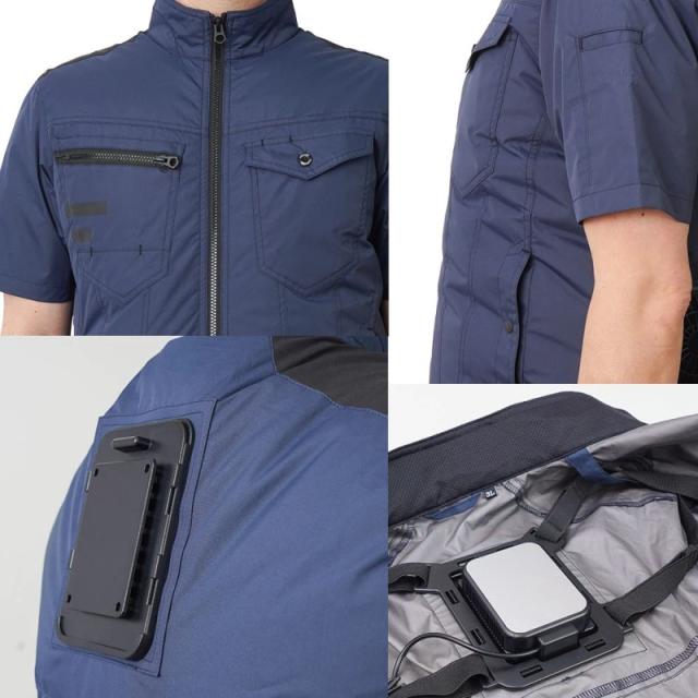 冷蔵服 2026 半袖 5L サンドカーキ 作業服 作業着 大きいサイズ 夏 熱中症対策 メンズ レディース 冷却 ベスト 冷却ウェア サンコー 冷蔵服 2026 TKWE26SJU5L 送料無料 翌日配送_8