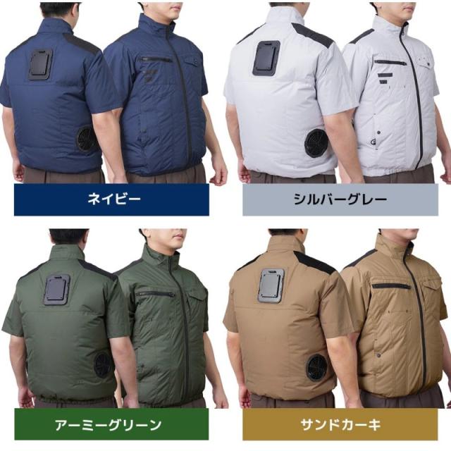 冷蔵服 2026 半袖 5L シルバーグレー 作業服 作業着 大きいサイズ 夏 熱中症対策 メンズ レディース 冷却 ベスト 冷却ウェア サンコー 冷蔵服 2026 TKWE26SSL5L 送料無料 翌日配送_10