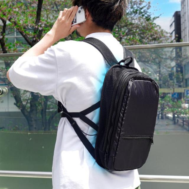 冷却 リュッククーラー クーリュック2 ペルチェ 冷却 涼しい 冷たい 冷感 スマートリュック 夏 イベント アウトドア 熱中症対策 サンコー BACKC2HBK 【送料無料】の通販は