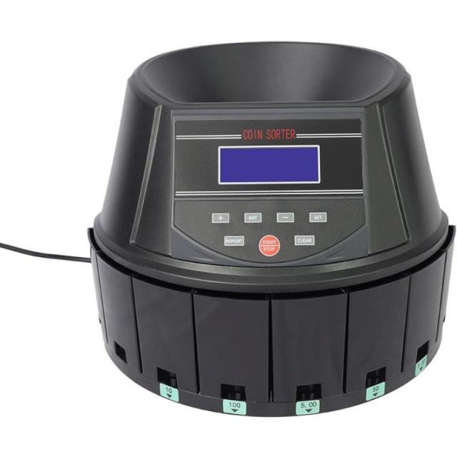 電動オートコインカウンター 2個 日本硬貨選別計数機 高速計数 コイン計数機 硬貨計算機 小銭 仕分け機 お店 店舗 サンコー 送料無料 CNCT25SBK-2P_6