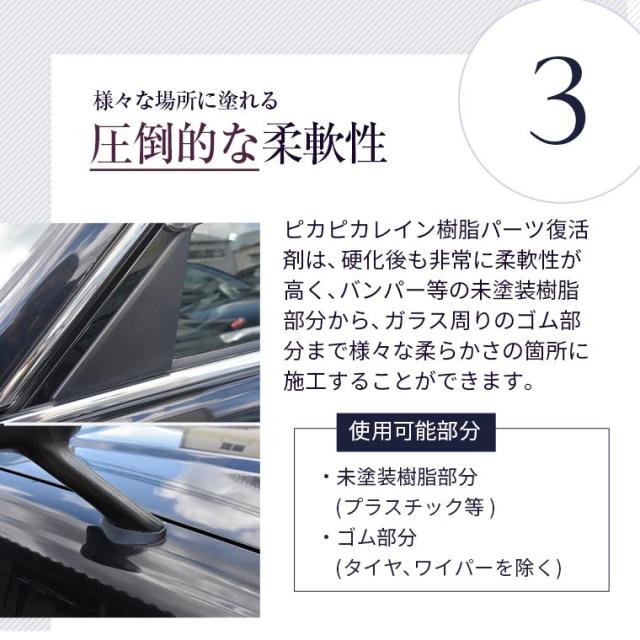 未塗装樹脂コーティング剤 ピカピカレイン 樹脂パーツ復活剤 Top Pla の通販はau Pay マーケット ピカピカレイン