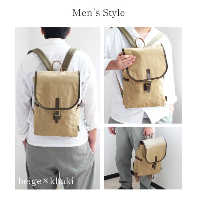 帆布 リュック リュックサック バッグ メンズ A4 収納 角形 スクエアリュック 軽量 日本製 本革 レディース キャンバス パソコン pc タブレット コンパクト パラフィン帆布 撥水 10.5L 475g 容量 おしゃれ 鞄 雨 通勤 通学 男性 プレゼント 父の日