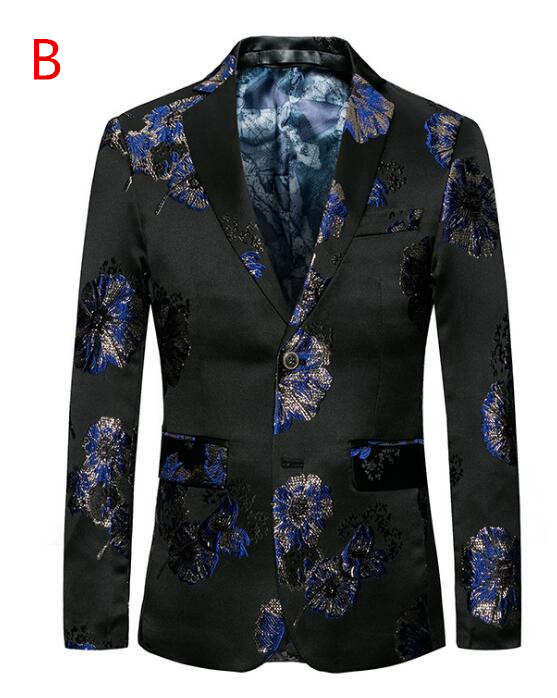 超人気 メンズ カジュアル 花柄 テーラードジャケット ジャケット 細身 7色 M 6xl の通販はau Pay マーケット すのーぱせり