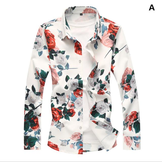 メンズ 花柄シャツ お洒落 長袖 花柄 シャツ カジュアルシャツ 大きいサイズもあり M 7xl Tシャツ メンズ 長袖 春夏秋対応 9色展開の通販はau Pay マーケット すのーぱせり