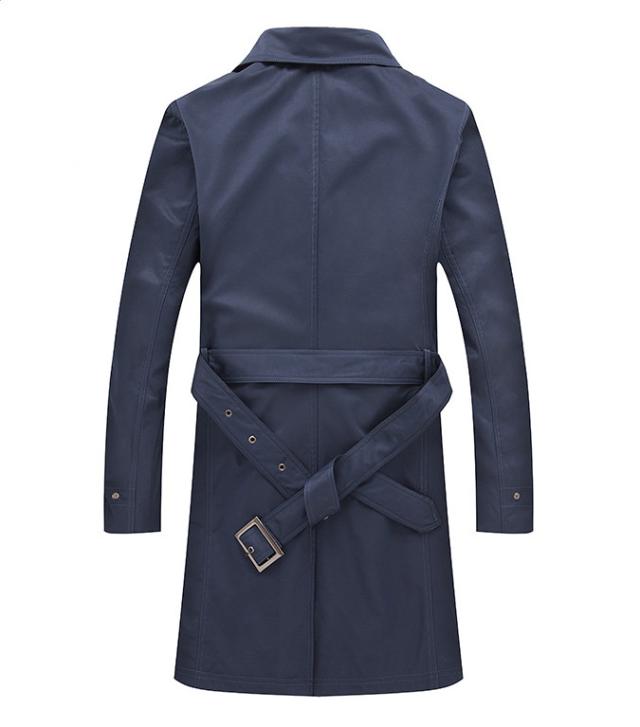 お洒落 メンズ スリムトレンチコート 細身超ロングコート 高品質 3ボタン 3色選 9805 3色 の通販はau Pay マーケット すのーぱせり