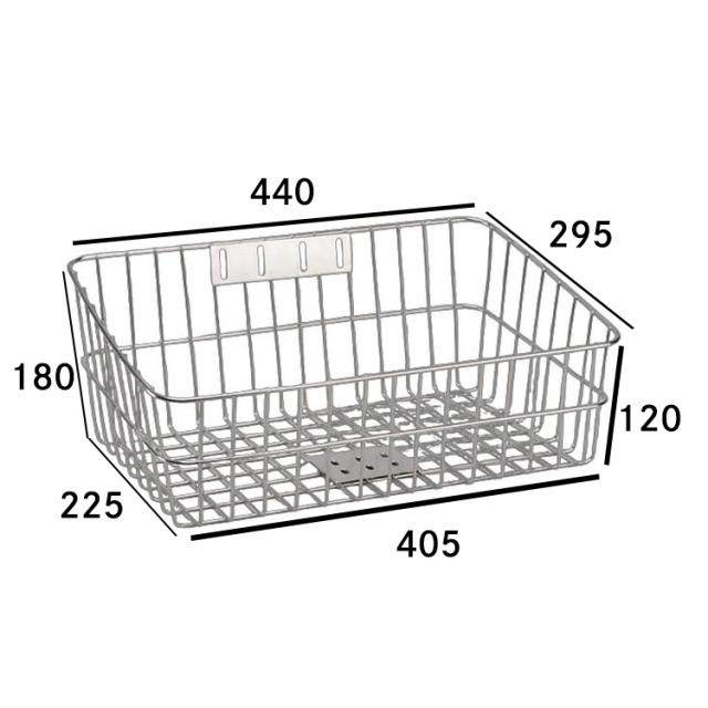 ステンレスバスケット SST-211 軽快車、シティサイクル、ママチャリ用