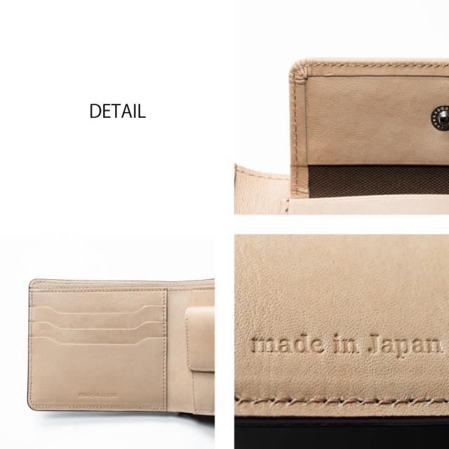 コードバン 二つ折り財布 メンズ コンパクト 男性 財布 新喜皮革 本革 馬革 日本製 ギフト 誕生日 バレンタイン プレゼントの通販は