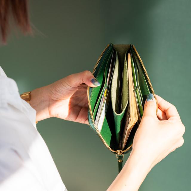ナチュラルタンレザー ヌメ革 ラウンドファスナー メンズ財布 長財布 本革 ナチュラルタンレザー ヌメ革 ラウンドファスナー メンズ財布 長