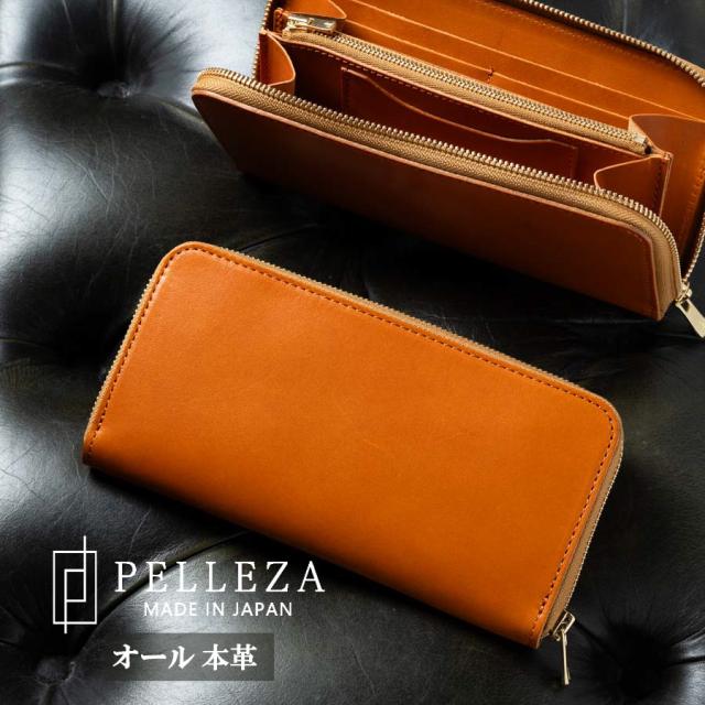 長財布 メンズ 財布 栃木レザー ラウンドファスナー 本革