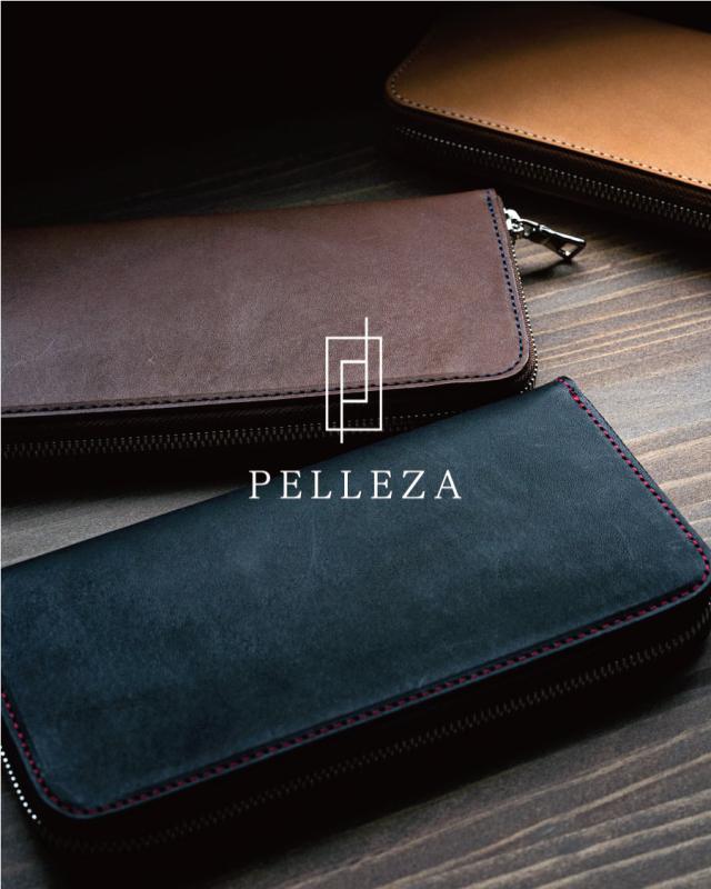 長財布 ラウンドファスナー メンズ 本革 栃木レザー PELLEZA 財布