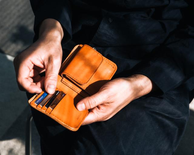 二つ折り財布 メンズ 本革 栃木レザー PELLEZA ブランド 日本製 財布