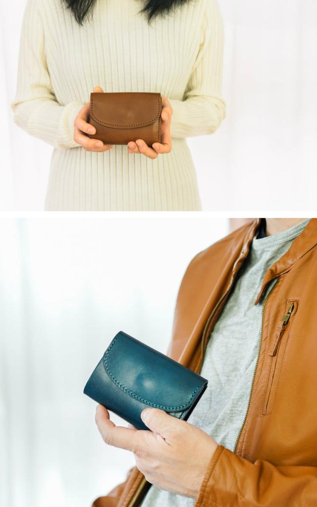 三つ折り財布 メンズ レディース 本革 栃木レザー ヌメ革 牛革 お札折らない コンパクト 日本製 小銭入れ レザー ブランド革 父の日 ギフト プレゼント 開運_2