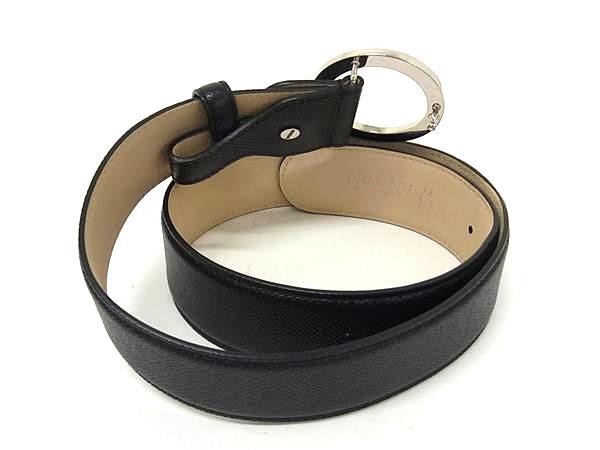 BVLGARI ブルガリ ベルト ブルガリブルガリ ブラック系 レザー ユニ 