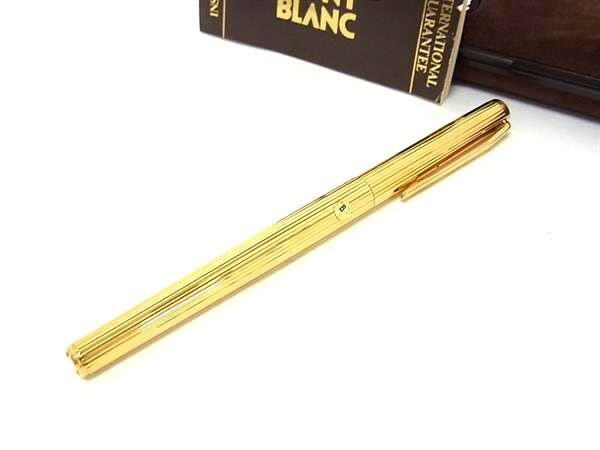 MONTBLANC モンブラン 万年筆 ノブレス - ゴールド メタル ペン先K14