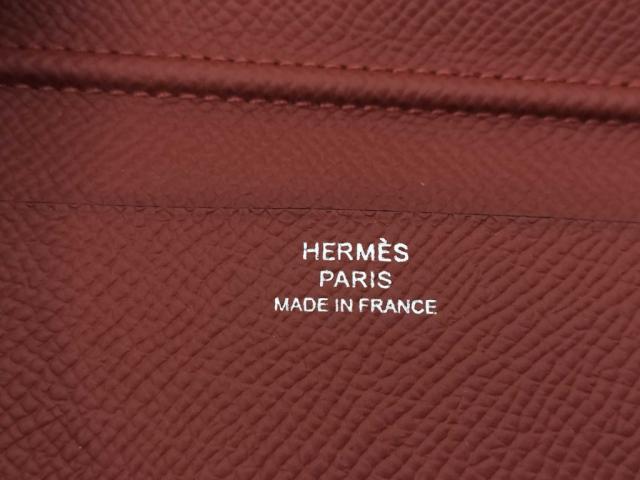 HERMES エルメス 手帳カバー アジェンダMM ルージュセリエ キュイーブル エプソン ユニセックス バイカラー ヴェルソ 超美品【本物保証】_4