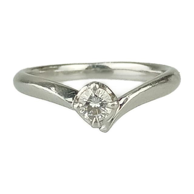 4℃ ヨンドシー Pt950 プラチナ ダイヤモンド リング 指輪 約12