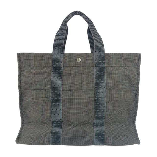 美品 HERMES エルメス トートバッグ エールライン トートGM - グレー シルバー金具 キャンバス ユニセックス【本物保証】_2