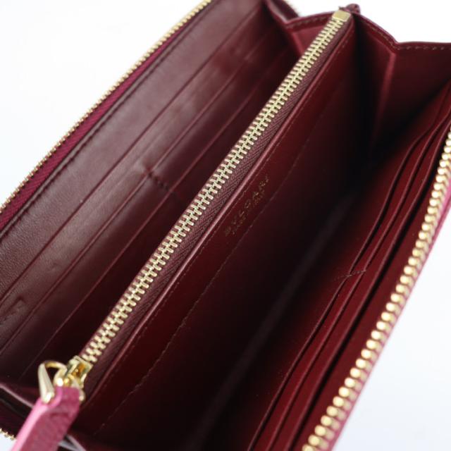 超美品 BVLGARI ブルガリ ブルガリブルガリ 286311 長財布 レザー HEATHER AMETHYST ピンク系 ラウンドファスナー【本物保証】_5