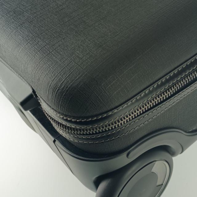 美品 GUCCI グッチ キャリーケース インターロッキングG トローリー 189755 ブラック PVC レザー ユニセックス キャスター付き キャリーバッグ【本物保証】_5