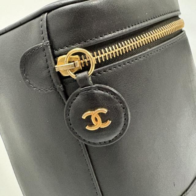 CHANEL シャネル バニティバッグ ビコローレ ブラック レザー レディース ココマーク マトラッセ【本物保証】_5
