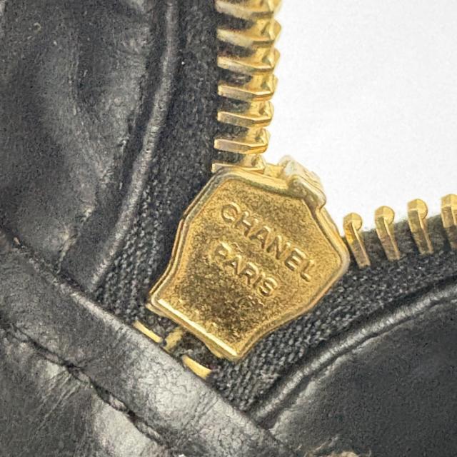 CHANEL シャネル バニティバッグ ビコローレ ブラック レザー レディース ココマーク マトラッセ【本物保証】_6