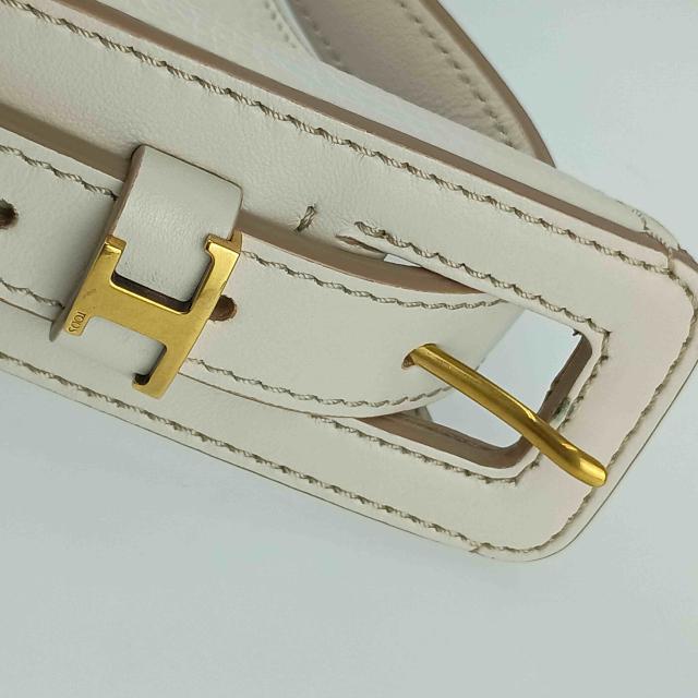 TOD'S トッズ ショルダーバッグ オーボエ ラージ - ホワイト系 レザー レディース Tタイムレス トートバッグ ゴールド金具 超美品【本物保証】_6
