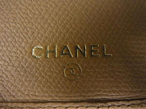 CHANEL シャネル 二つ折り長財布 A20904 ベージュ系 レザー レディース