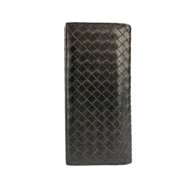 BOTTEGA VENETA ボッテガべネタ 長財布 イントレチャート 120697 ダークブラウン レザー メンズ 札入れ【本物保証】_2