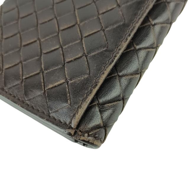 BOTTEGA VENETA ボッテガべネタ 長財布 イントレチャート 120697 ダークブラウン レザー メンズ 札入れ【本物保証】_3
