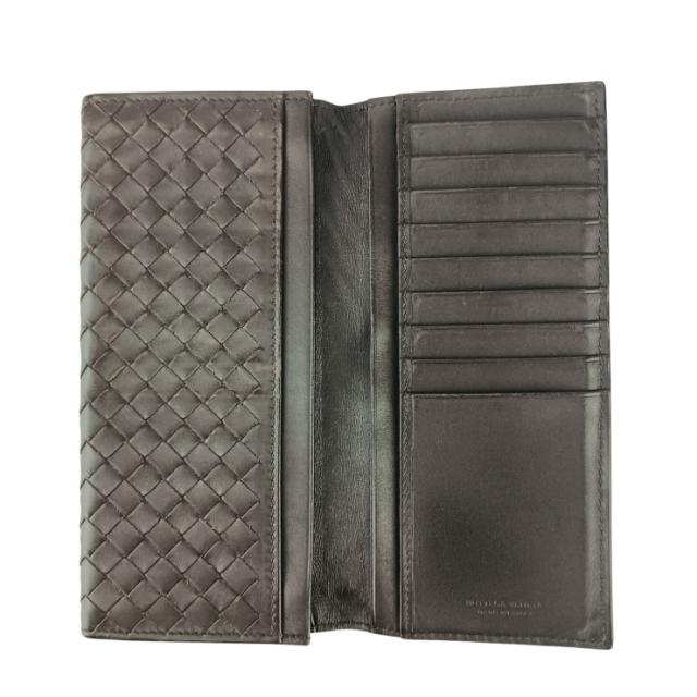 BOTTEGA VENETA ボッテガべネタ 長財布 イントレチャート 120697 ダークブラウン レザー メンズ 札入れ【本物保証】_5