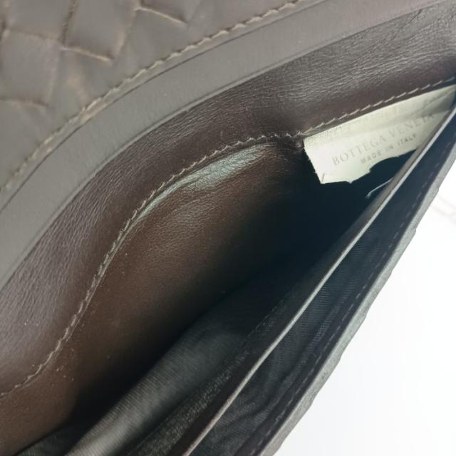 BOTTEGA VENETA ボッテガべネタ 長財布 イントレチャート 120697 ダークブラウン レザー メンズ 札入れ【本物保証】_7