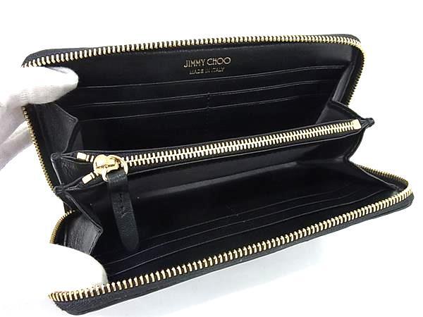 JIMMY CHOO ジミーチュウ 財布 アベニュー ブラック ナッパレザー 